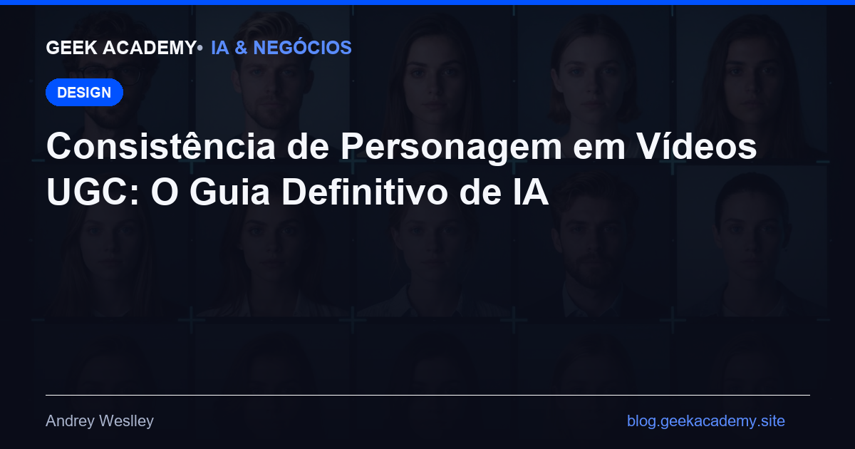 Consistência de Personagem em Vídeos UGC: O Guia Definitivo de IA