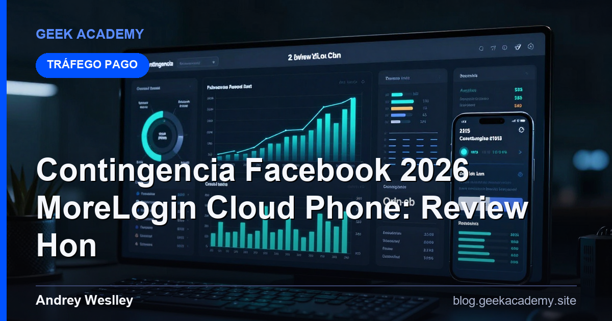 Contingencia Facebook 2026 MoreLogin Cloud Phone: Review Hon