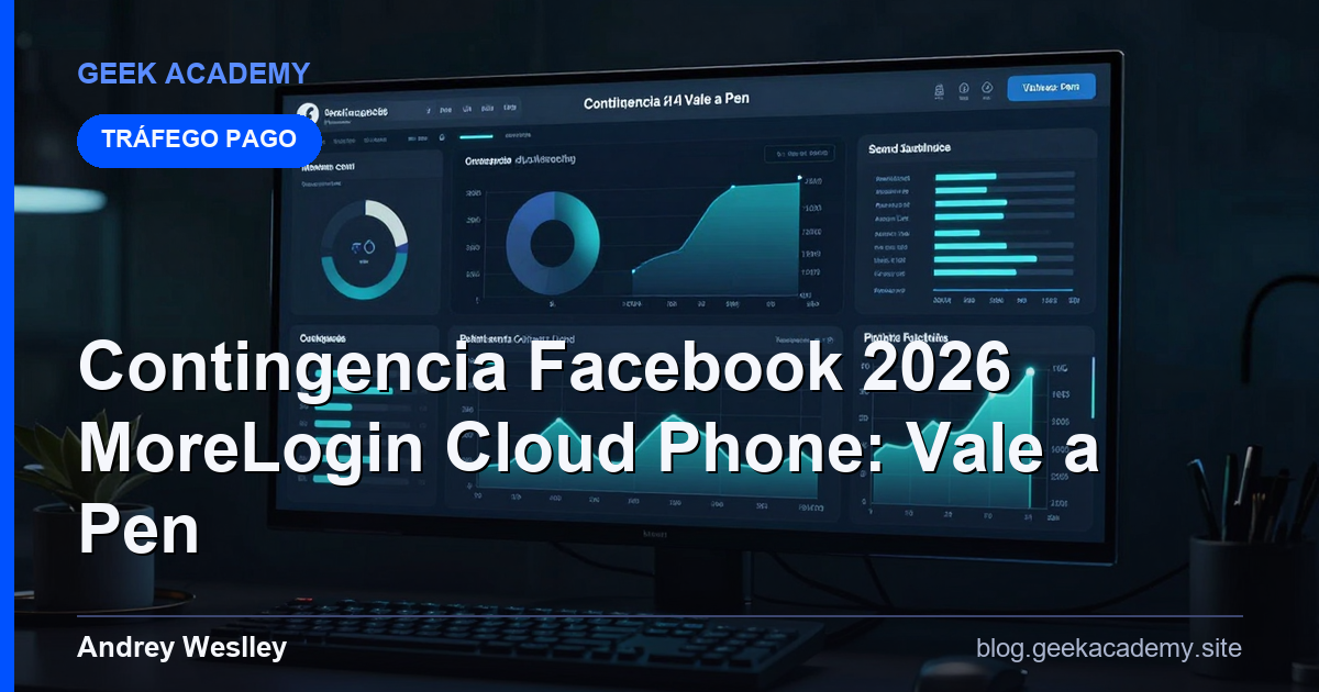 Contingencia Facebook 2026 MoreLogin Cloud Phone: Vale a Pen