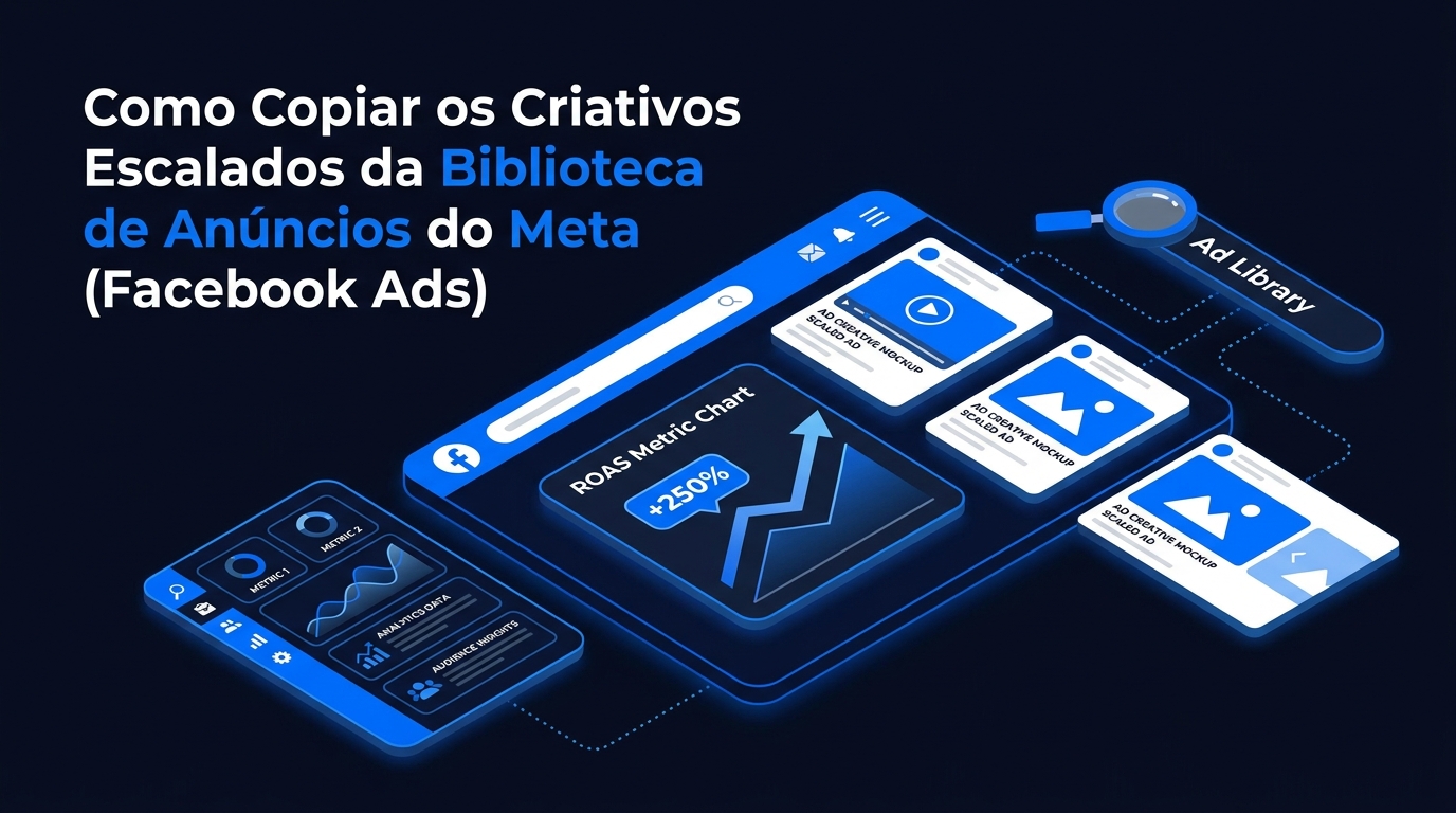 Como Copiar os Criativos Escalados da Biblioteca de Anúncios do Meta (Facebook Ads)