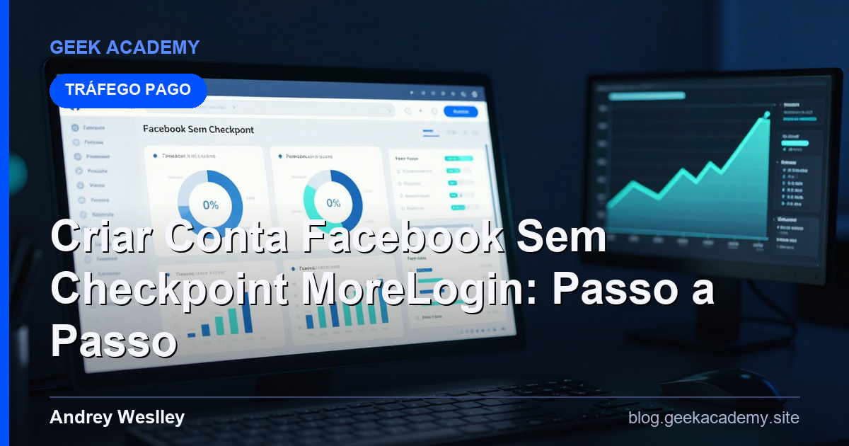 Criar Conta Facebook Sem Checkpoint MoreLogin: Passo a Passo