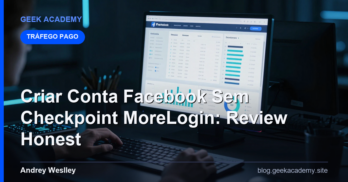 Criar Conta Facebook Sem Checkpoint MoreLogin: Review Honest