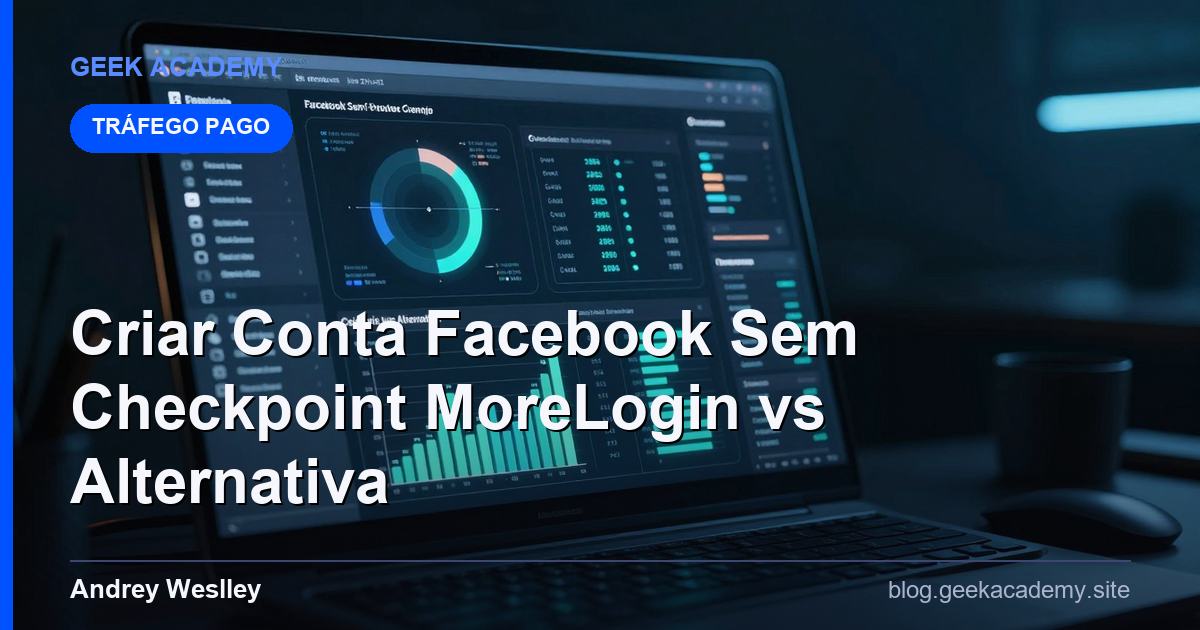 Criar Conta Facebook Sem Checkpoint MoreLogin vs Alternativa