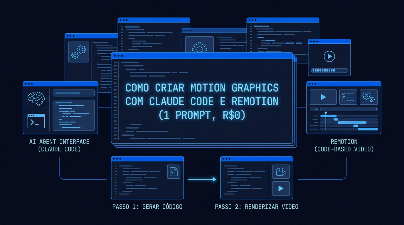 Como Criar Motion Graphics com Claude Code e Remotion (1 Prompt, R$0)