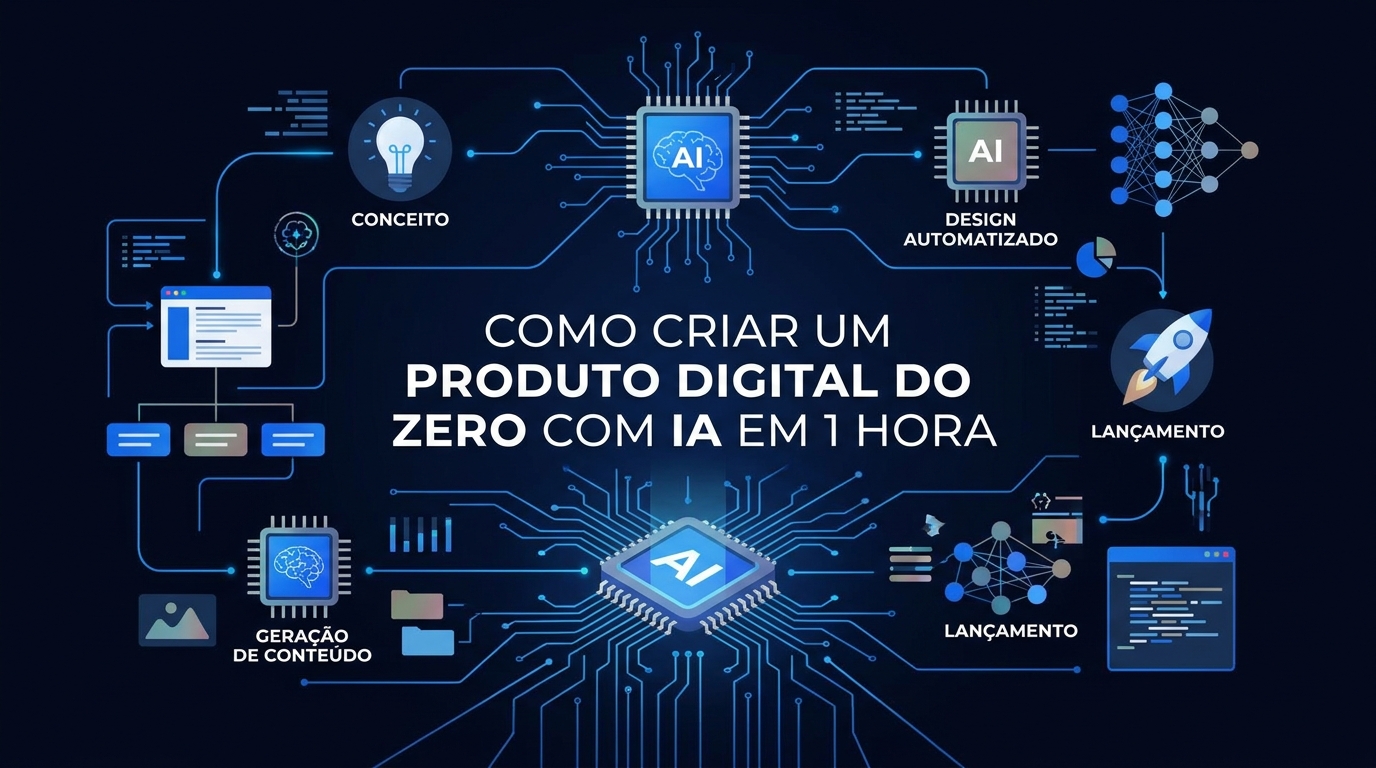 Como Criar um Produto Digital do Zero com IA em 1 Hora