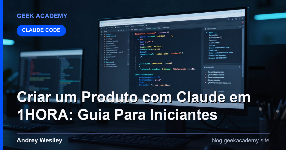 Criar um Produto com Claude em 1HORA: Guia Para Iniciantes