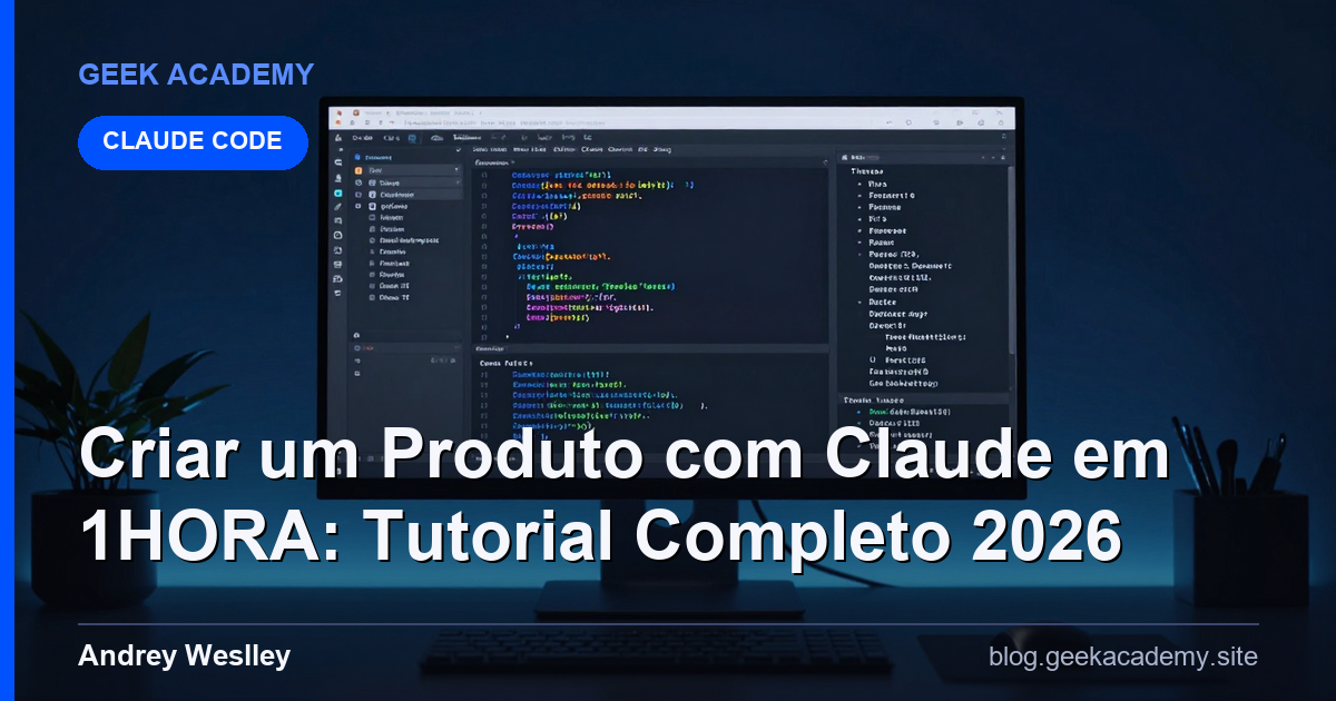 Criar um Produto com Claude em 1HORA: Tutorial Completo 2026