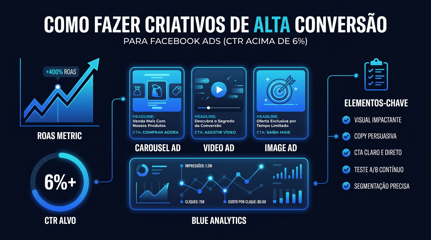 Como Fazer Criativos de Alta Conversão para Facebook Ads (CTR Acima de 6%)