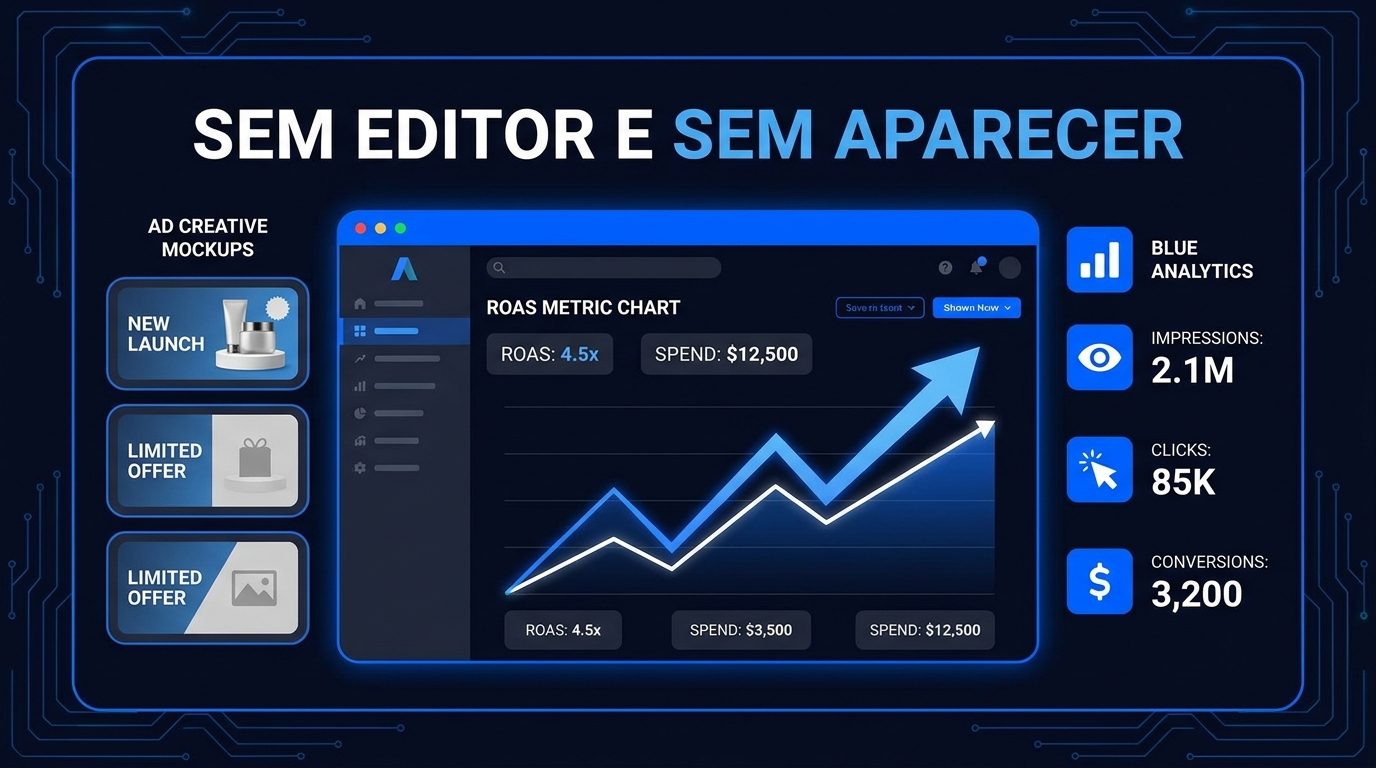 Criativos UGC Automáticos com IA: Sem Editor e Sem Aparecer