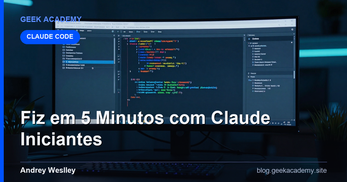 Fiz em 5 Minutos com Claude Para Iniciantes: Guia 2026