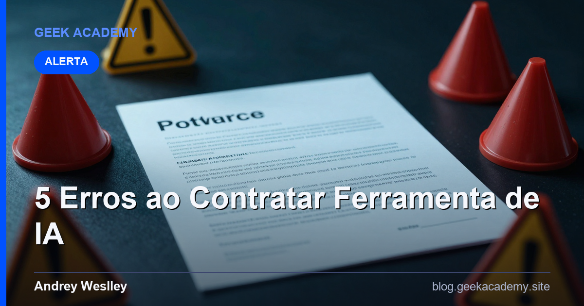 5 Erros de Quem Contrata Ferramenta de IA Errada (e Como Evitar)