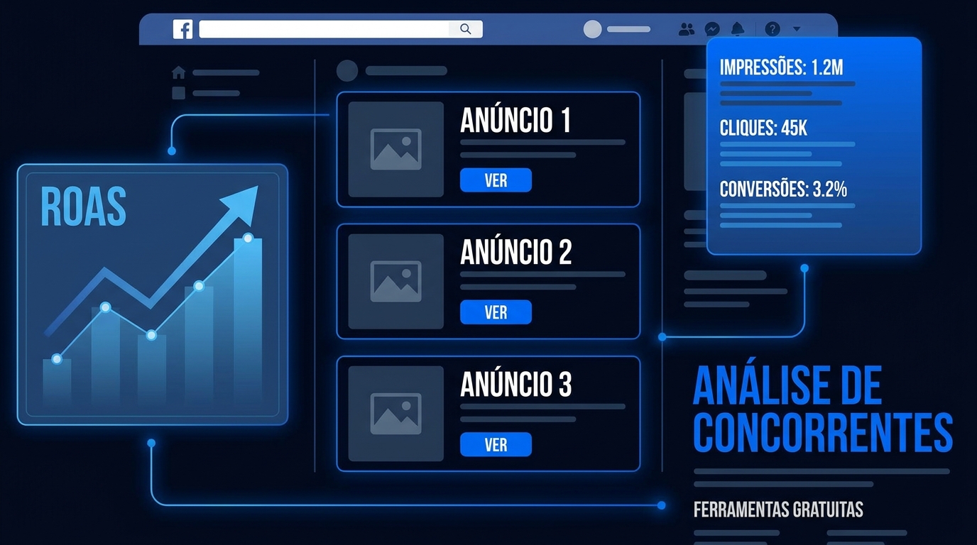 Como Espionar Anúncios de Concorrentes Grátis no Facebook Ads 2026