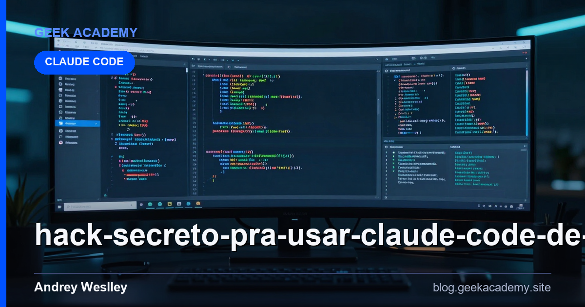 Hack secreto pra usar CLAUDE CODE de graça! Comparativo 2026