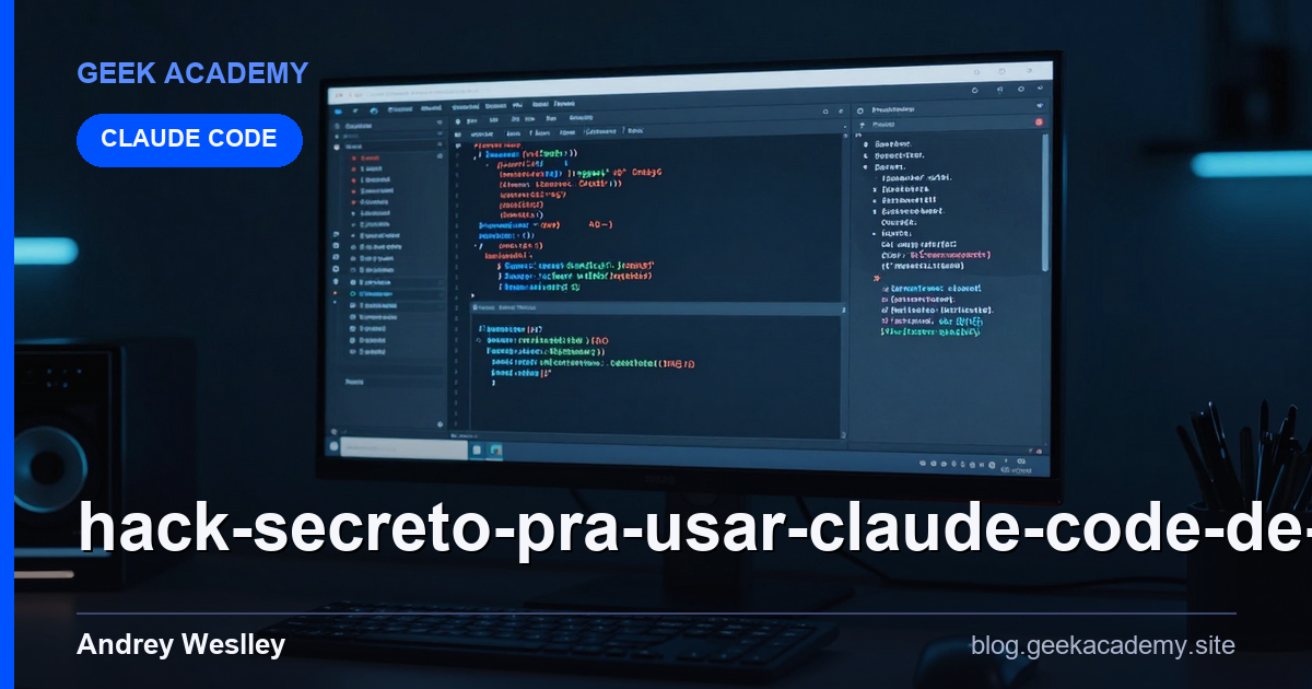 Hack secreto pra usar CLAUDE CODE de graça! Setup e Configuração