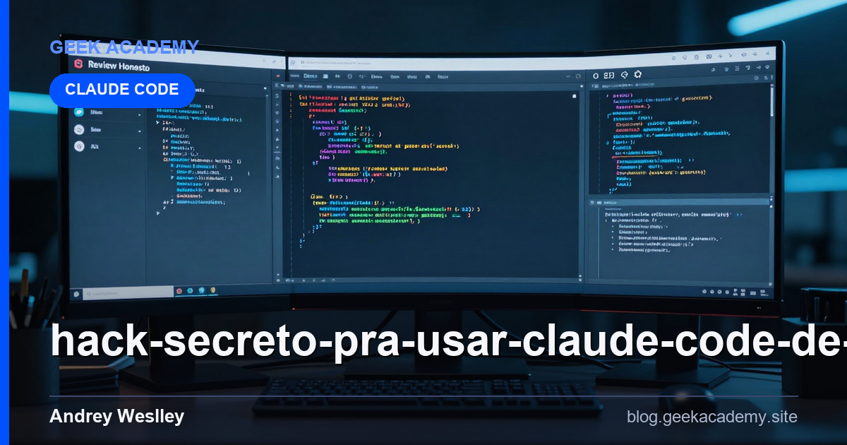 Hack secreto pra usar CLAUDE CODE de graça!: Review Honesto