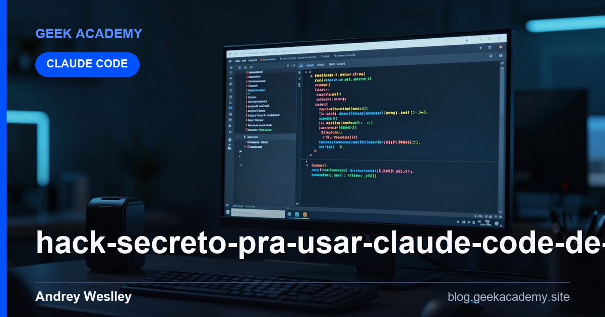 Hack secreto pra usar CLAUDE CODE de graça!: Vale a Pena em 2026?