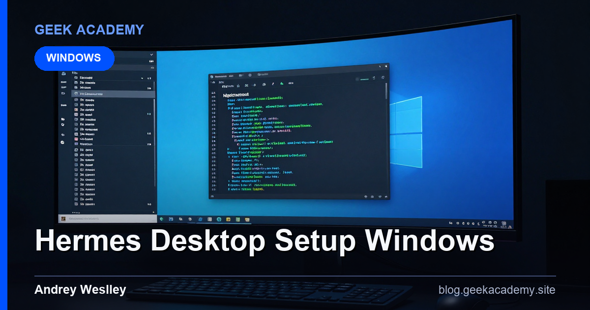 Hermes Desktop Setup Completo no Windows