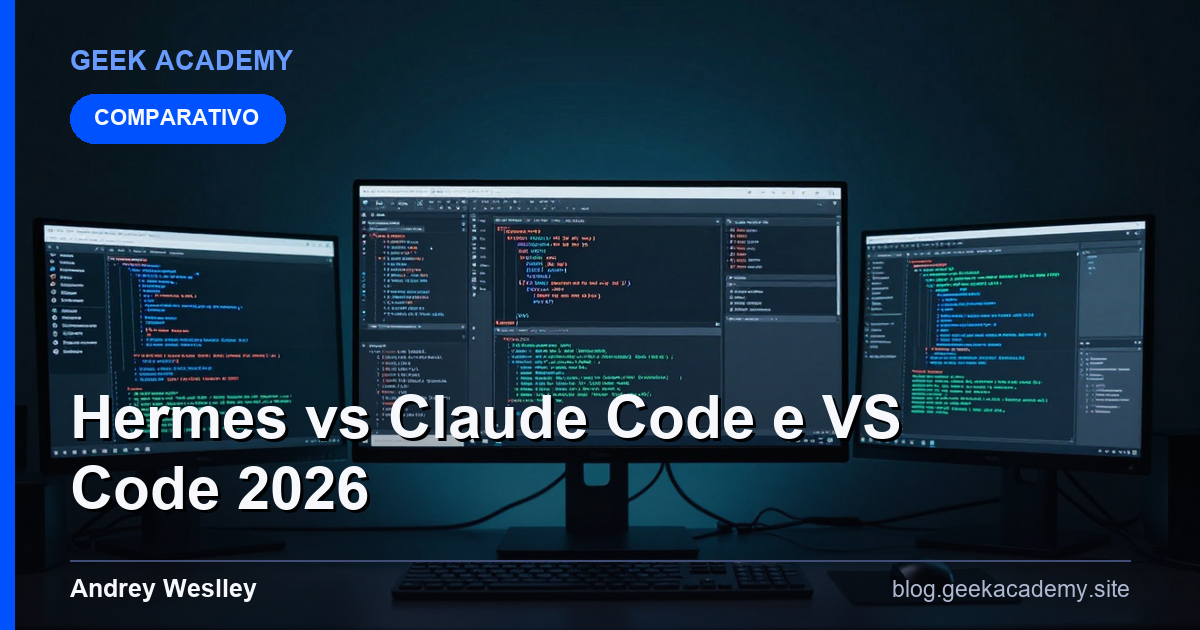 Hermes Desktop vs Claude Code e VS Code em 2026