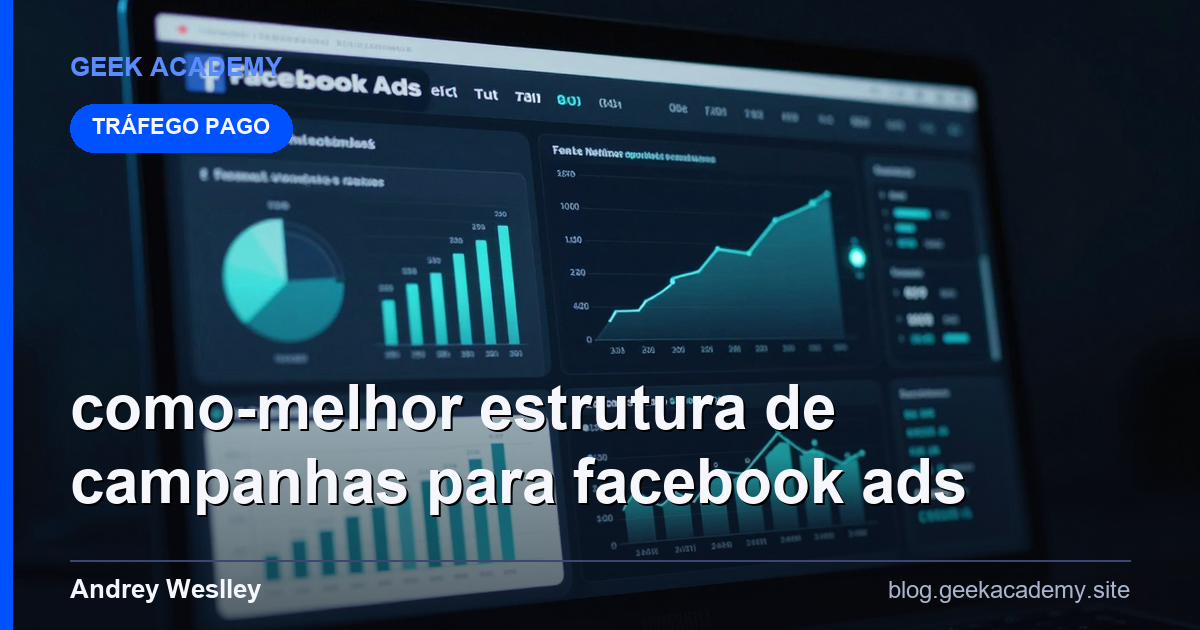Como Melhor Estrutura de CAMPANHAS para FACEBOOK ADS em (Tutorial)