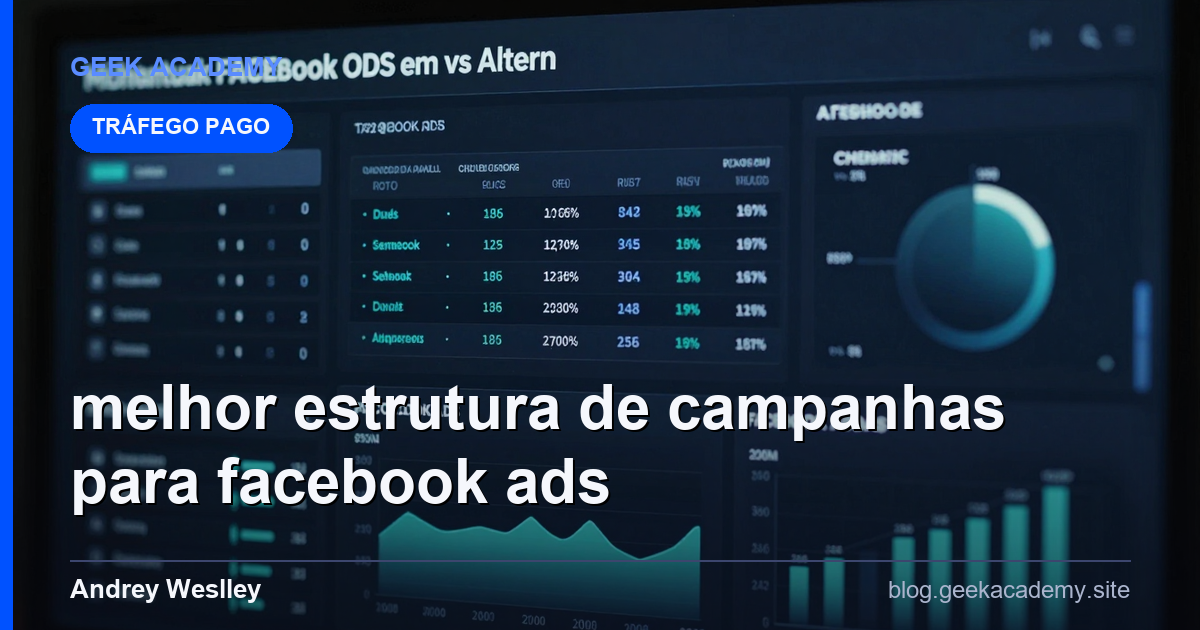 Melhor Estrutura de CAMPANHAS para FACEBOOK ADS em vs Alternativas