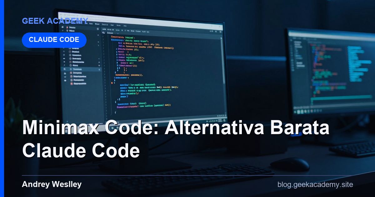 Minimax Code: Alternativa ao Claude Code 10x Mais Barata (2026)