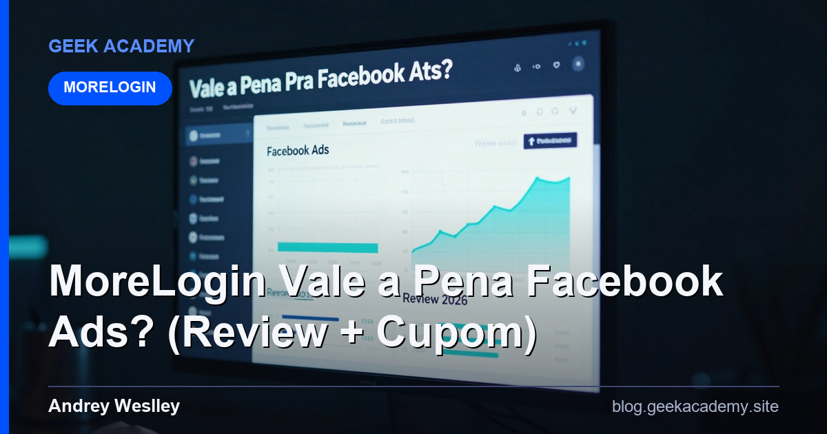 MoreLogin Vale a Pena Pra Facebook Ads? (Review 2026 + Cupom)