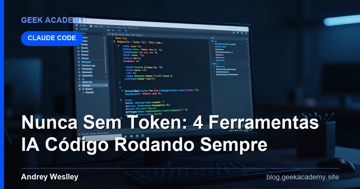 Nunca Fique Sem Token: Antigravity + Codex CLI + Kilo Code + Claude Code