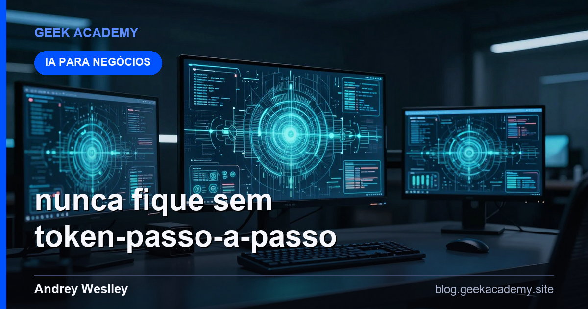 Nunca Fique Sem Token Passo a Passo