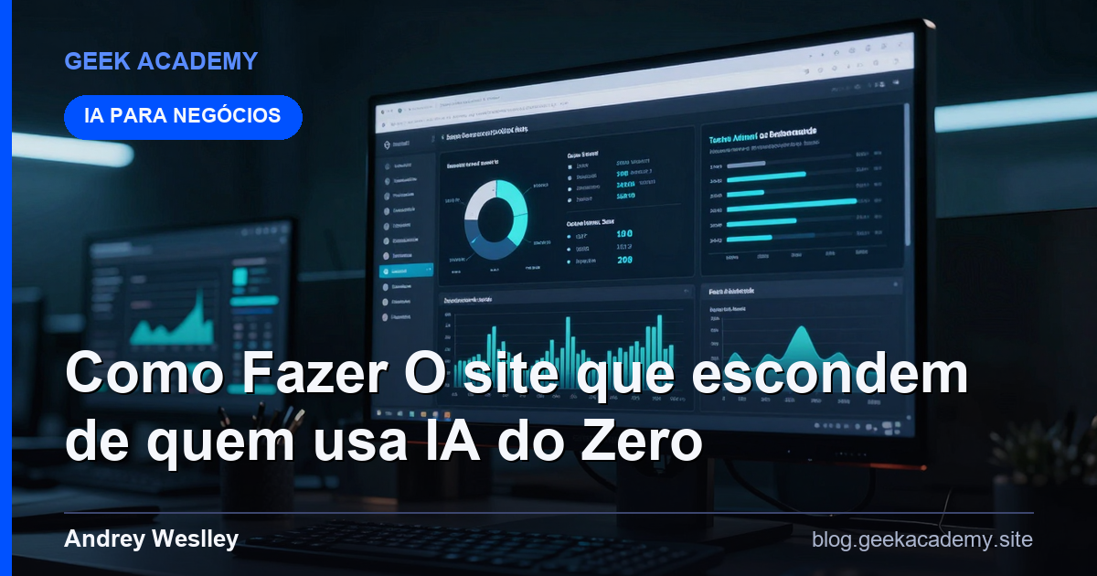 Como Fazer O site que escondem de quem usa IA do Zero
