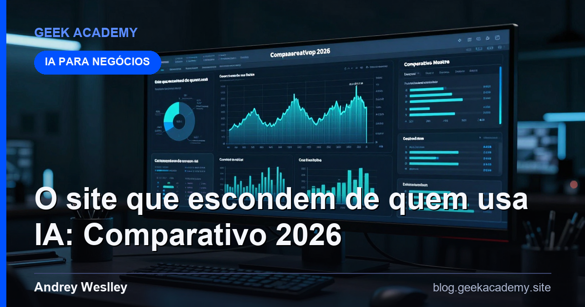 O site que escondem de quem usa IA: Comparativo 2026