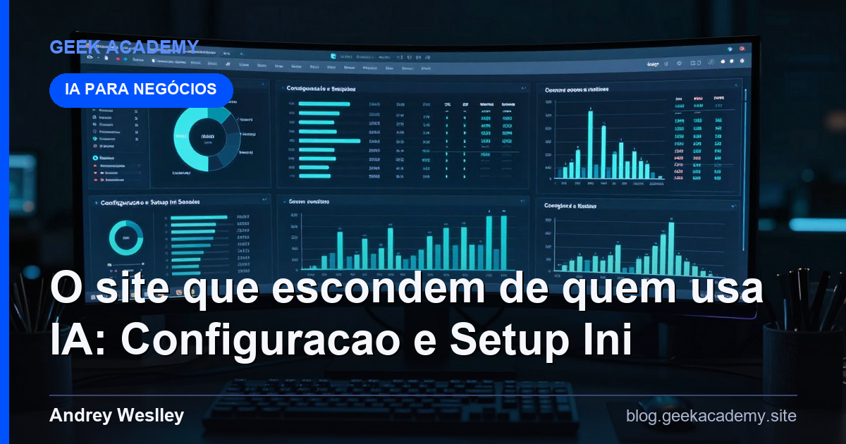 O site que escondem de quem usa IA: Configuracao e Setup Ini