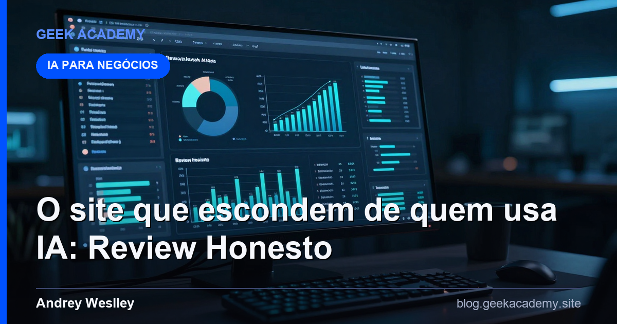 O site que escondem de quem usa IA: Review Honesto