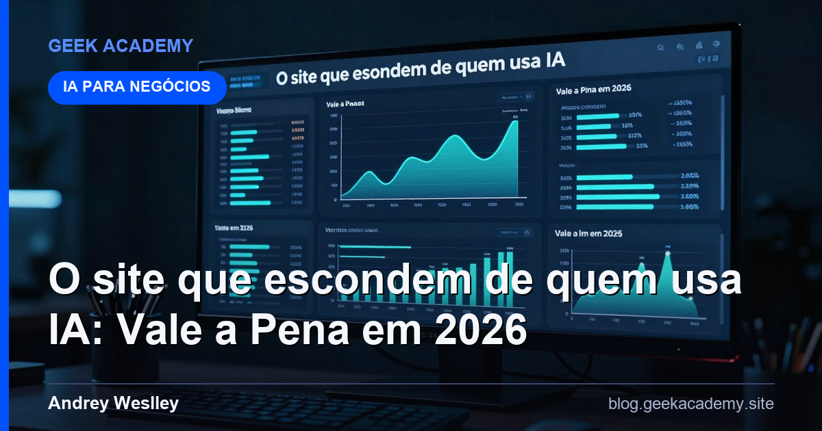 O site que escondem de quem usa IA: Vale a Pena em 2026