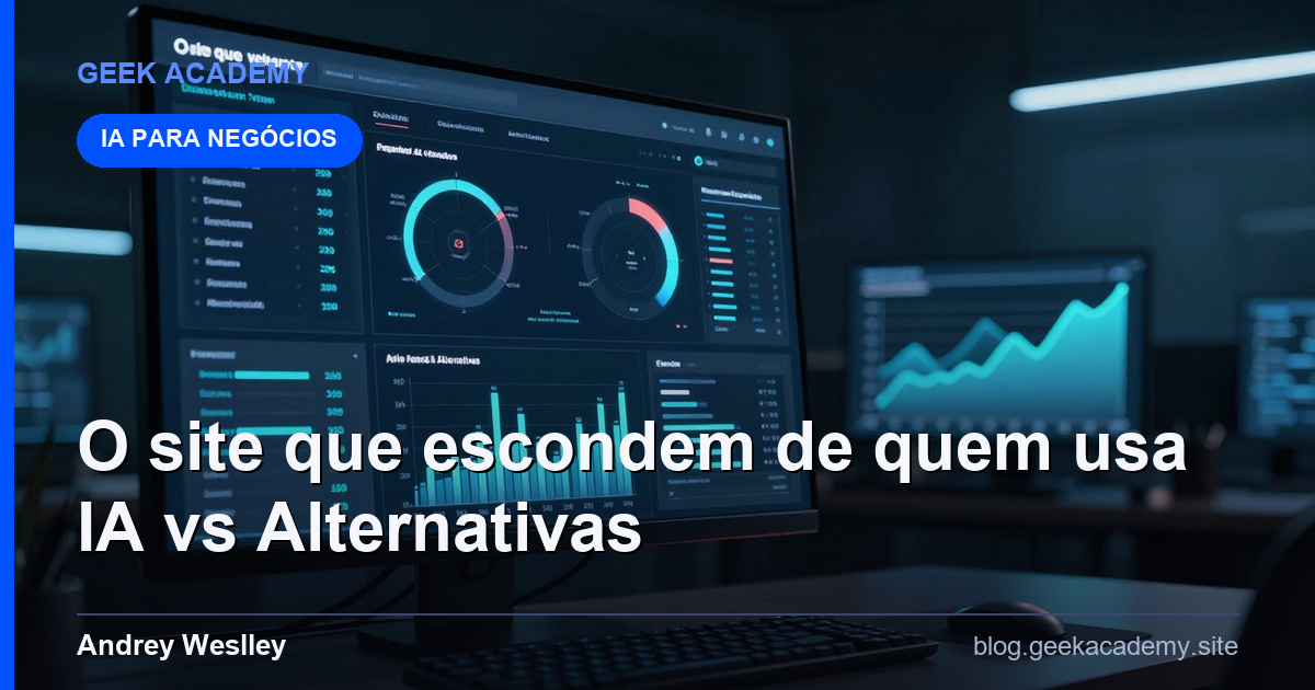 O site que escondem de quem usa IA vs Alternativas