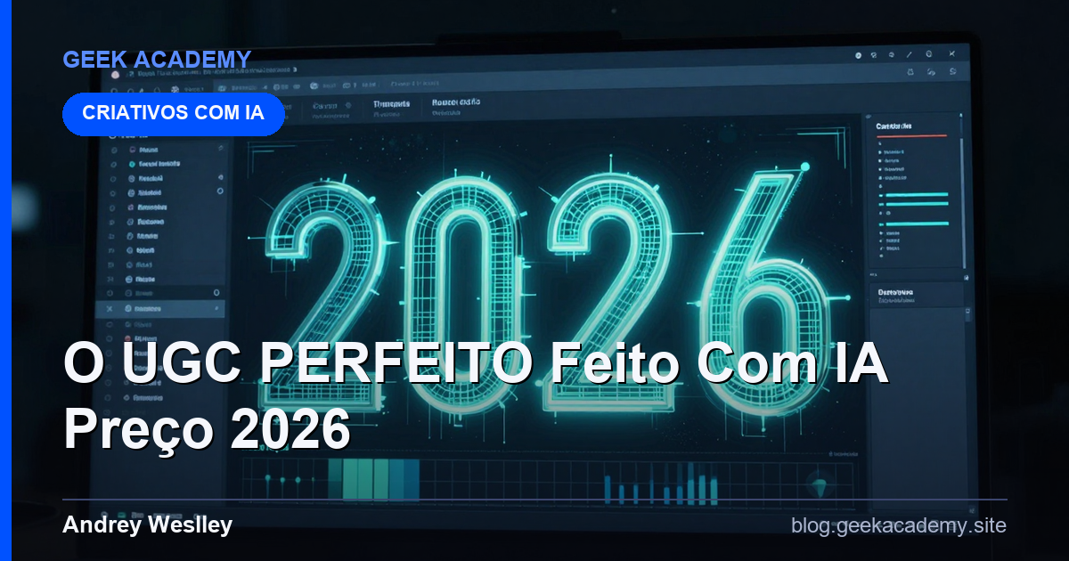 O UGC PERFEITO Feito Com IA Preço e Planos 2026