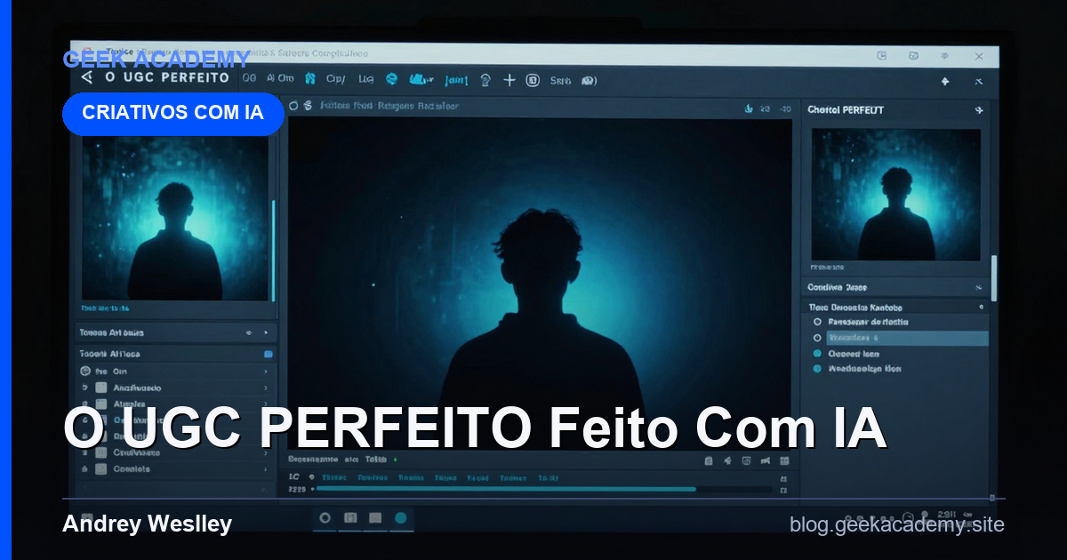 O UGC PERFEITO Feito Com IA: Tutorial Completo 2026