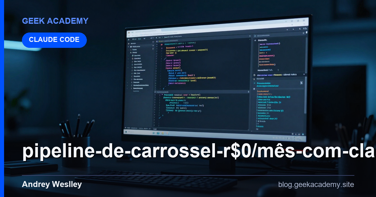 Pipeline de Carrossel R$0/Mês com Claude Code + API GERAÇÃO  Passo a Passo