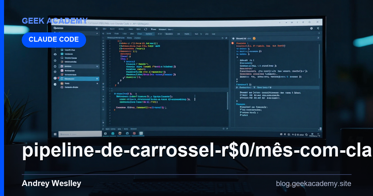 Pipeline de Carrossel R$0/Mês com Claude Code + API GERAÇÃO  vs Alternativas