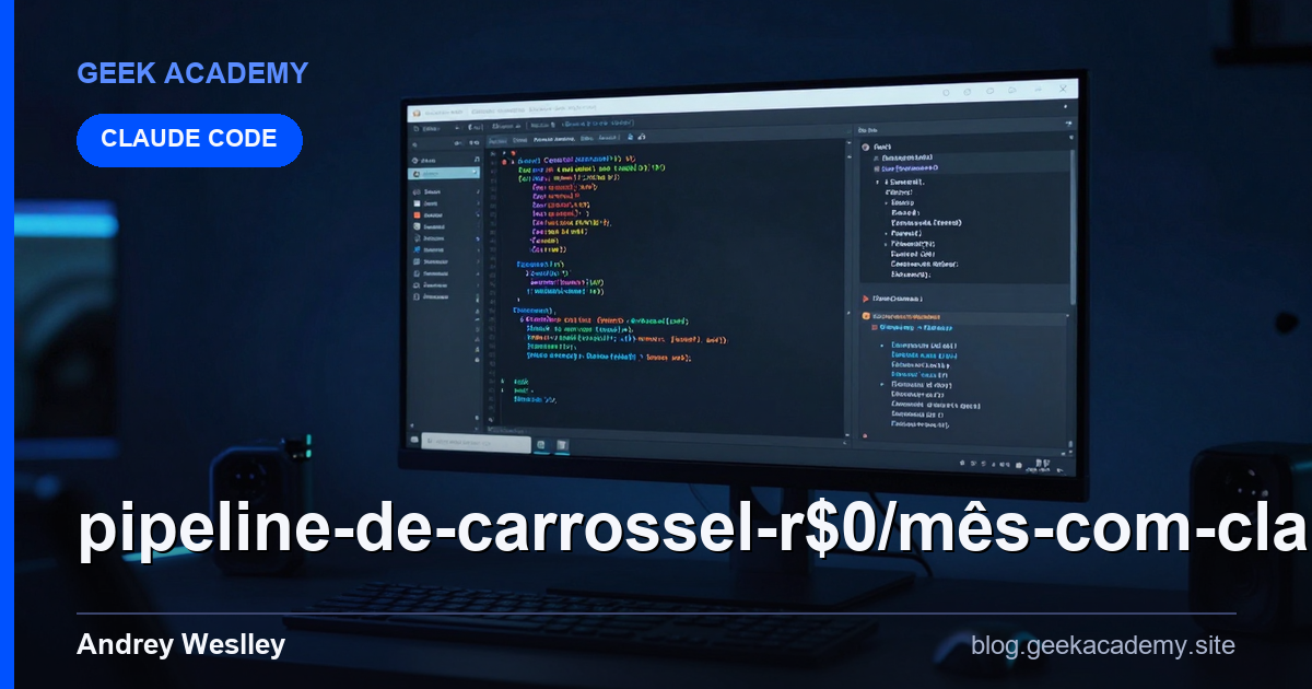 Pipeline de Carrossel R$0/Mês com Claude Code + API GERAÇÃO  Para Iniciantes