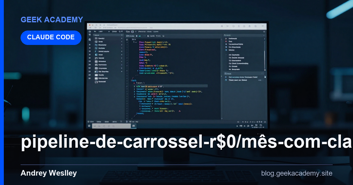 Pipeline de Carrossel R$0/Mês com Claude Code + API GERAÇÃO  Comparativo 2026