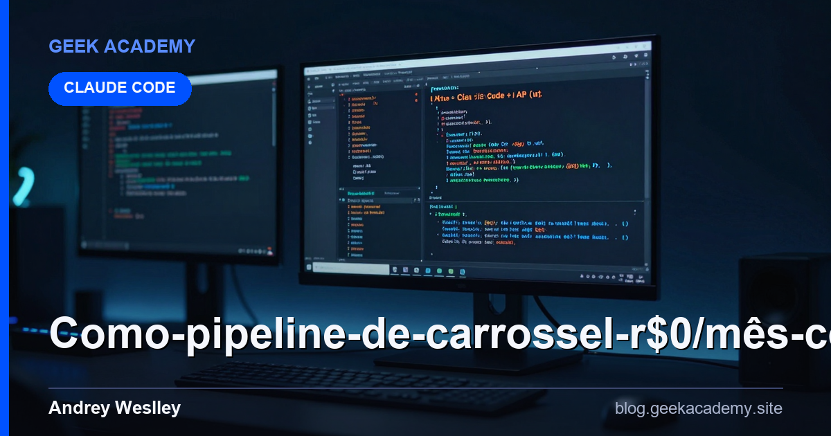 Como Pipeline de Carrossel R$0/Mês com Claude Code + AP (Tutorial Real)