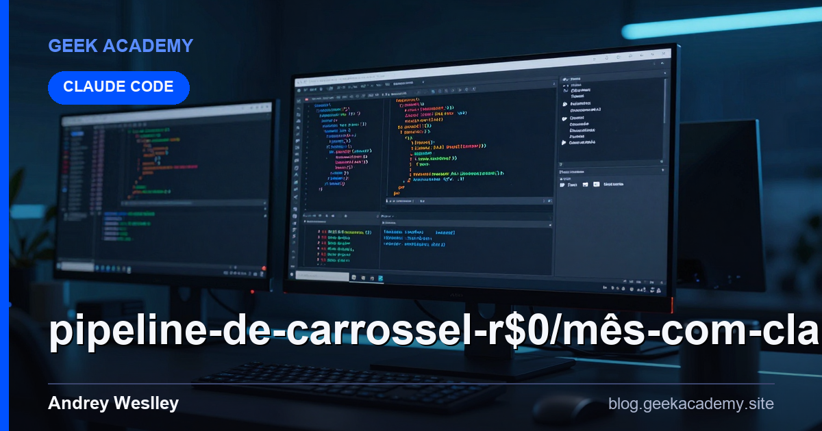Pipeline de Carrossel R$0/Mês com Claude Code + AP Preço e Review 2026