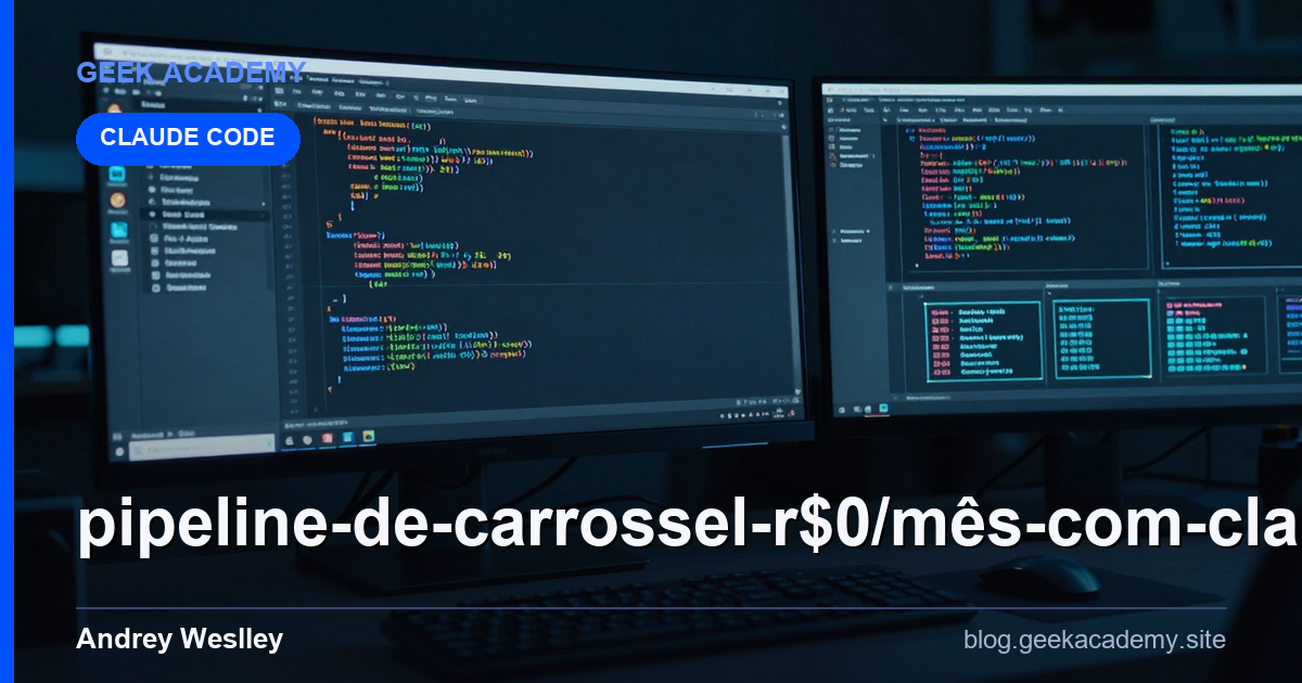 Pipeline de Carrossel R$0/Mês com Claude Code + AP vs Alternativas