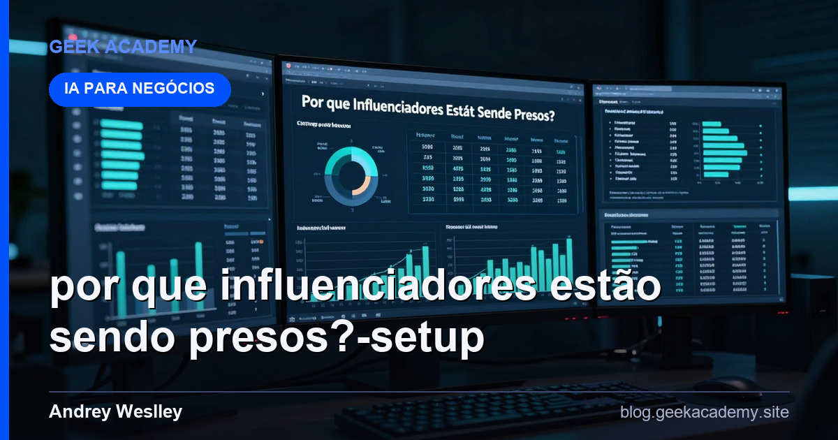 Por que Influenciadores Estão Sendo Presos? Setup