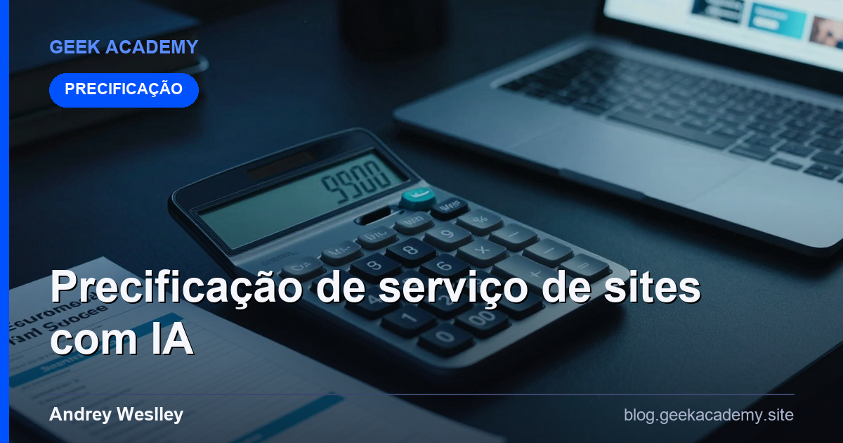 Precificação de serviço de sites com IA