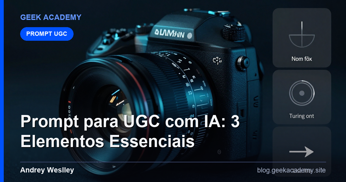 Prompt para UGC com IA: Formato, Características e Idioma