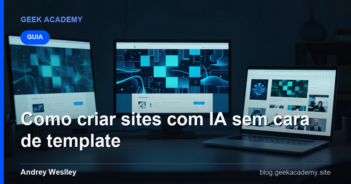 Como criar sites com IA sem cara de template