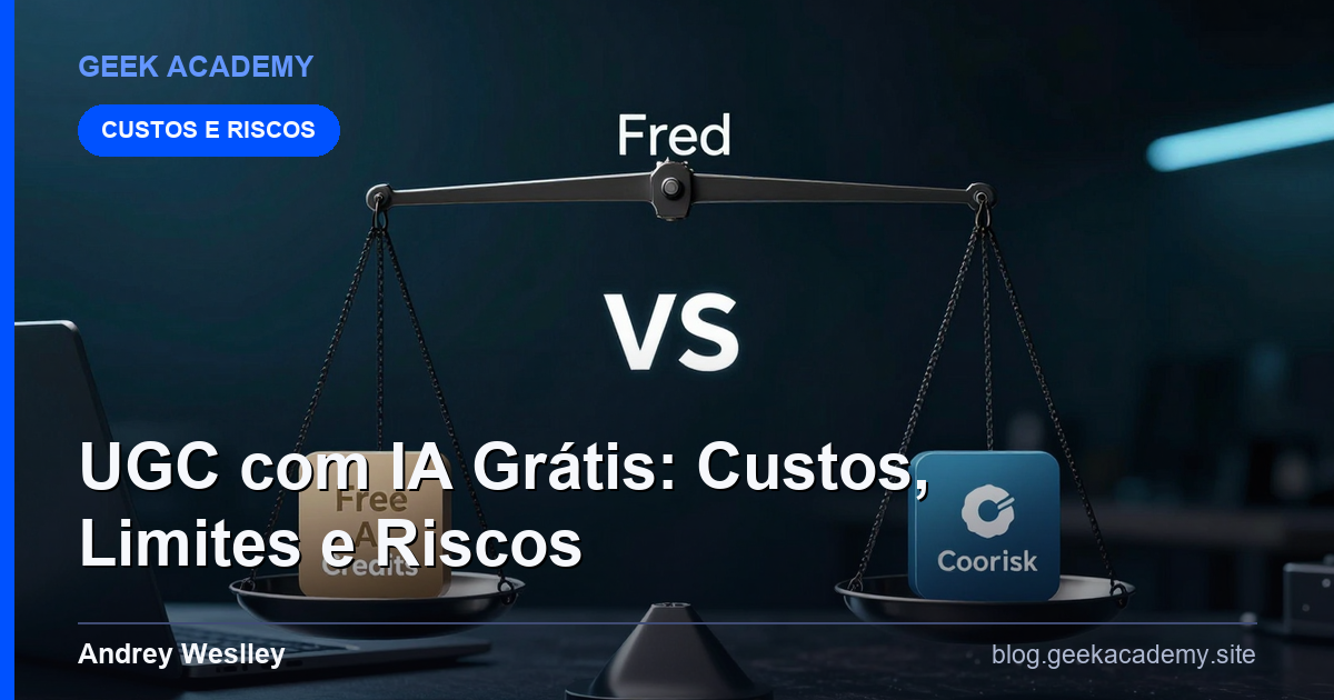 UGC com IA Grátis: Custo Real, Limites e Riscos em 2026