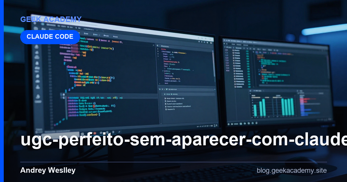 UGC perfeito SEM aparecer com CLAUDE CODE, gravar ou editar  Para Iniciantes