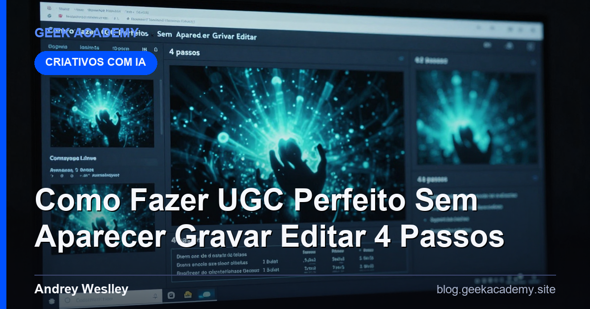 Como Fazer UGC Perfeito Sem Aparecer Gravar Editar 4 Passos 